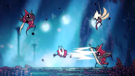 Поклонники уверены, что Team Cherry ошиблись: Silksong значительно сложнее Hollow Knight — враги и боссы атакуют с первых минут игры в стиле Metroidvania.